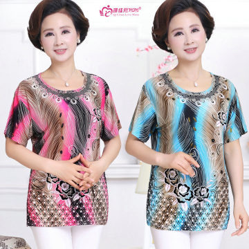 【無2018春夏女裝t恤新款大碼中老年女裝短款印花t恤地攤貨源批發(fā)08】深圳市寶安區(qū)石巖藍灣嘉繡服裝批發(fā)商行 - 產(chǎn)品庫