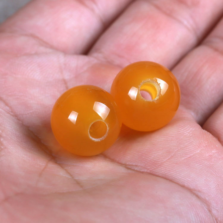 廠家批發大孔珠子天然紅瑪瑙大孔散珠diy飾品服飾輔料配件