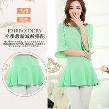 2014夏裝新款韓版時尚南韓提花女款上衣 廠家批發(fā)誠招代理